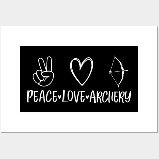 Peace love archery design Posters and Art